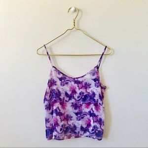 Lavender & purple breezy tank top